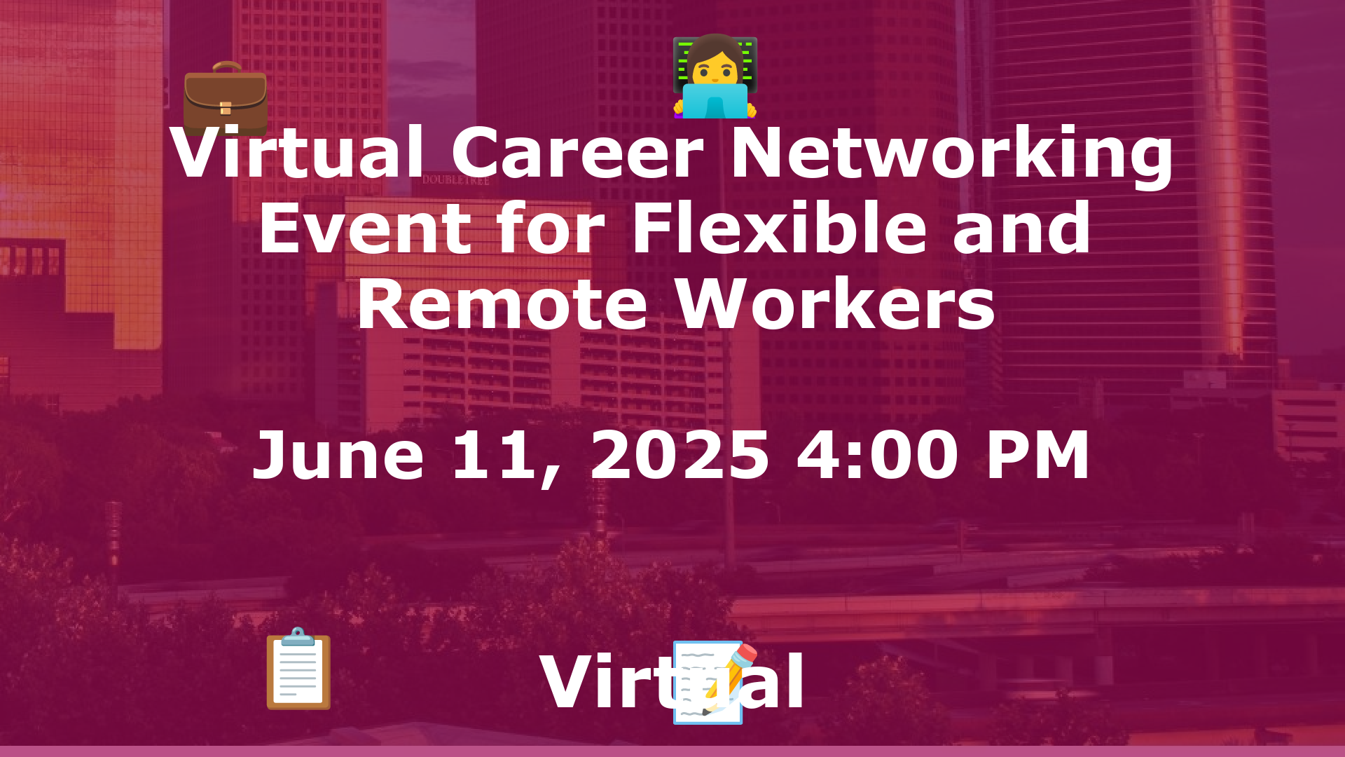 Virtual Career Networking Event for Flexible and Remote Workers event image